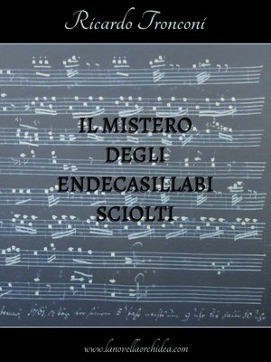 cover image of Il mistero degli endecasillabi sciolti